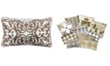 Mod Lifestyles Gold Collection Allover Scrolls Embroidery Lumbar Pillow, 12" x 20"